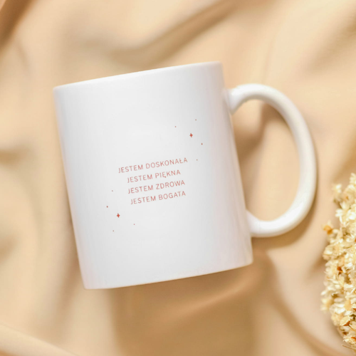 Kubek „Jestem Doskonała” – 330 ml - obrazek 2